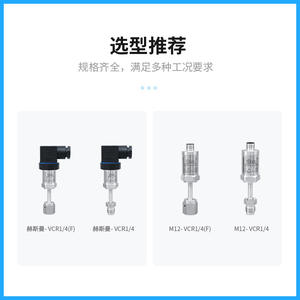 Transmisor de Presión Mpm PCM320V VCR14 de Acero Inoxidable, Sensor de Silicio Difuso de 4-20 mA, IP65 - Product Image 2