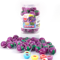 Halal gecertificeerde 10 gram fruitige, meerkleurige gummy ballen snoepgoed, aanpasbare vormen, kerstsnoep met jamvulling
