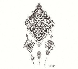 Tinta de Tatuaje Temporal Impermeable para Hombres y Mujeres, Pegatinas Realistas para Arte Corporal, Cubren Cicatrices, Diseños de Alas, Larga Duración, Sin Brillo - Product Image 4