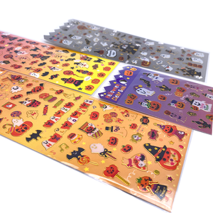 Hot Selling <strong>Halloween</strong> Soft PVC Vinyl Ghost Pumpkin Waterproof Removable <strong>Halloween</strong> Thick 3D Stickers Window <strong>Decals</strong> - Product Image 1
