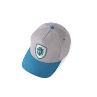 Casquette de baseball en daim bicolore, broderie 3D, structure 6 panneaux, visière incurvée, réglable, unisexe, chapeau de mode haut de gamme