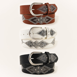 Nuevo Cinturón <span class=keywords><strong>de</strong></span> Cuero PU Estilo Vaquero Occidental <span class=keywords><strong>de</strong></span> Moda, Cinturón <span class=keywords><strong>de</strong></span> Cintura <span class=keywords><strong>con</strong></span> Tachuelas <span class=keywords><strong>de</strong></span> <span class=keywords><strong>Diamantes</strong></span> <span class=keywords><strong>de</strong></span> Imitación Y2K para Mujer, Cinturón <span class=keywords><strong>de</strong></span> <span class=keywords><strong>Diamantes</strong></span> Y2K - Product Image 6