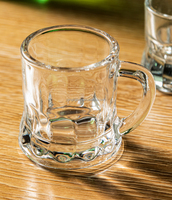 Offre Spéciale – Verre à shot mini 50 ml avec poignée, en verre transparent pour espresso, café, vin – Cristallin