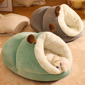 Zapatillas de invierno para perros, cama nido para mascotas para cachorros y gatos, sofá suave para interiores, alfombrilla para dormir, perrera, cama cálida para perros y gatos - Product Image 1