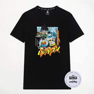 Camiseta de Batman y Robin Japón, Negra, Producto Oficial con Licencia - Product Image 2