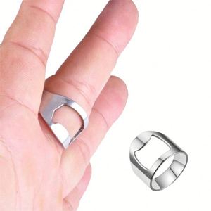 Anillo Abrebotellas de Acero Inoxidable Personalizado, Portátil, Moderno, Herramienta de Cocina, Decoración de Bar, para Cerveza - Product Image 5
