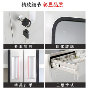 Botiquín de Acero Inoxidable de 2 Niveles con Puerta de Vidrio para Almacenamiento en Clínicas y Hospitales - Product Image 5
