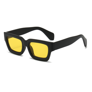 Wholesale OEM/ODM Brand Custom Logo Trendy Classic Square Frame PC UV400 Lenses Unisex Sunglasses 10 Colors China - Product Image 1