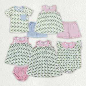 Romper de Manga Corta con Volantes y Flores Rosas y Moradas para Bebés Niñas - Product Image 2