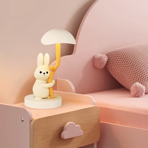 Cute Rabbit Bedroom <b>Bedside</b> Light Instagram Style Decorative Atmosphere <b>Table</b> Light Three Color Adjustable <b>Small</b> Night Light - Product Image 4