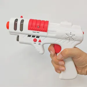 مصنع منفذ الأطفال اطلاق النار لعبة لعبة بندقية كهربائية مجموعة ليزر أشعة تحت الحمراء علامة بندقية