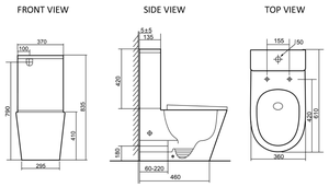 El más nuevo diseño estriado <span class=keywords><strong>de</strong></span> <span class=keywords><strong>dos</strong></span> piezas Tornado flush Watermark Toilet Suites - Product Image 6