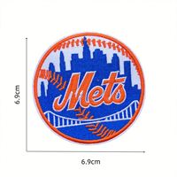 Ensemble complet de patchs brodés à appliquer au fer à repasser avec logo d'équipe de baseball de la Ligue majeure pour chapeaux et maillots