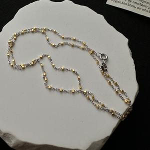 Collar Italiano con Cadena de Plata de Ley S925, Diseño Vintage de Lujo Ligero, Estilo Simple y Personalizado, Cadena Sencilla, Estilo Moderno en Capas - Product Image 4