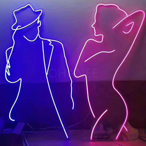 Letrero Luminoso de Neón, Letras Personalizadas con Luz LED, Logotipo de Tienda, Tira de Luz Decorativa, Letrero para Puerta de <span class=keywords><strong>Instagram</strong></span>, Decoración Exterior - Product Image 3