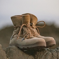 Sepatu Bot Koboi Pria Maden Retro Workwear Suede Solid Midi Desert Lembut Outdoor Bertali Sol Tebal Nyaman Tren Musim Panas 2026
