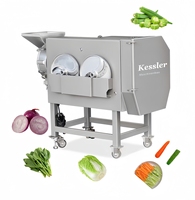Kessler Industriële Automatische Roestvrijstalen Aardappelchip Groentesnijmachine Fruitvriendelijke Kern Motor Component 380V 1