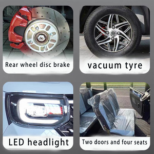 Hete 60V loodzuurbatterij of lithiumbatterij 1000W elektrische vierwieler tweedeurs vierpersoons mini-elektrische auto - Product Image 5