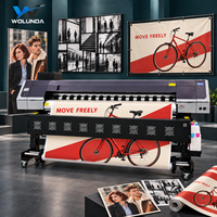 Imprimante éco-solvant Wolunda 4PASS : 31 m²/h, haute vitesse, double tête I3200 ou XP600, pour toile et autocollants en vinyle