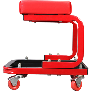 Siège d'atelier roulant rembourré en mousse avec plateau à outils, <span class=keywords><strong>tabouret</strong></span> de mécanicien robuste pour garage avec roulettes pivotantes - Product Image 2