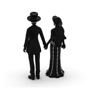 รูปปั้นของที่ระลึกวันเม็กซิกันแห่งความตายรูปปั้นทำจากเรซิ่นงานฝีมือรูปปั้นสามีและภรรยาของตกแต่งสวนในบ้าน - Product Image 3