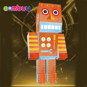 Modello di Scatola di Carta Robot 3D da Disegnare e Colorare Fai-da-Te - Product Image 3