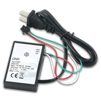 Smart AC220V 1A 12W tri-warna LED cermin Sensor sentuh saklar kamar mandi Makeup cermin Power Supply satu tombol induktif Switch