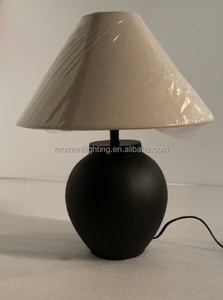 Lámpara de Mesa de Cerámica Hecha a Mano Nórdica, Arte Moderno, Decoración del Hogar, Sala de Estar, Dormitorio, Estudio, Escritorio, Lámparas de Mesa Wabi Sabi - Product Image 2