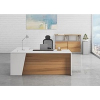 Meubles de bureau au design simple, table de direction commerciale, bureau de direction en bois