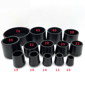 Nhà Máy Bán buôn ghế lời khuyên chân Cone hình cao su màu đen đồ nội thất chân Bìa bàn bàn chân Pad tầng bảo vệ - Product Image 1