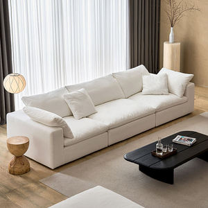 Canapé modulaire en forme de L, design moderne, pour hall d'hôtel, en tissu de lin, pour salon - Product Image 2