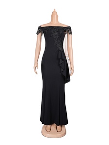 K0067 Muhaban Supply Factory Price <strong>Plus</strong> <strong>Size</strong> <strong>Bridesmaid</strong> Long Lace Evening <strong>Dress</strong> Women Lady Elegant Banquet Luxurious <strong>Dresses</strong> - Product Image 3