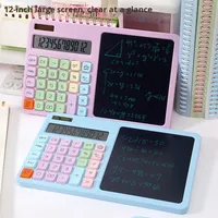 Tablette Calculatrice Multifonctionnelle en Plastique Haut de Gamme avec Double Alimentation Portable Modèle CYP-2208 Privé