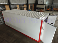 Conteneur de stockage préfabriqué pliable et repliable de 20 pieds, conteneur mobile à assembler, conteneur empilable, rangements portables