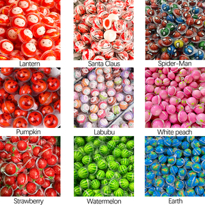 OEM grosir bola mata permen karet rasa buah Jam diisi permen karet 3D lembut permen campur produk permen gula - Product Image 2