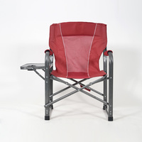Chaise de Réalisateur Personnalisée Légère et Portable pour Plage, Jardin, Randonnée, Pêche, Extérieur, Parc, avec Cadre en Aluminium et Porte-Gobelet Latéral