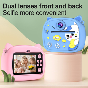 Appareil photo pour enfants OEM avec capteur CMOS MicroSD 90 grand angle Impression instantanée HD Jouet éducatif en plastique pour les enfants de 3 ans et plus - Product Image 2