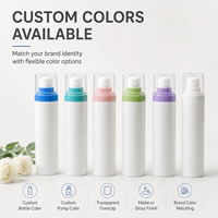 Flacon pompe PP 15ml 30ml 50ml, emballage cosmétique personnalisé avec logo et couleur pour sérum, lotion, crème, essence, fabrication OEM