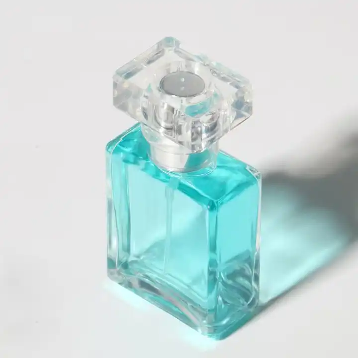 Blue glass perfume bottle,Elegant perfume bottle supplier