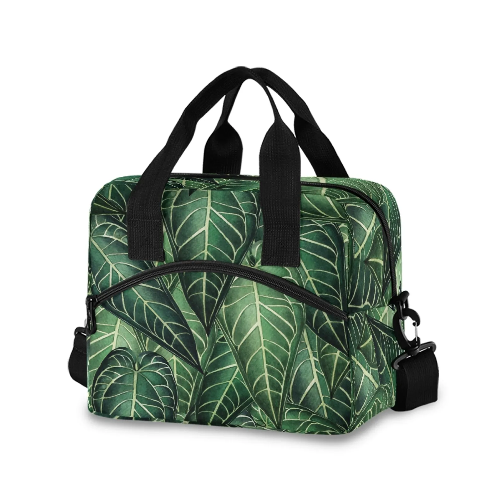 Top quality Green with carrying handle portable customs lunch bags Printing Waterproof Tote Cooler Bag