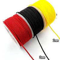 Venta al por mayor de hilo de nailon Dragon Scale Line 2mm 3mm Long-Lin cordón trenzado tejido a mano para componentes de fabricación de joyas