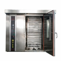 Suporte elétrico de 16/32/64 bandejas para forno, equipamentos de cozimento com ventosa para galinha, porco e porco