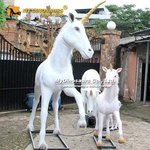 La mia famiglia di unicorno animale realistico animatronico a grandezza naturale Dino - Product Image 1
