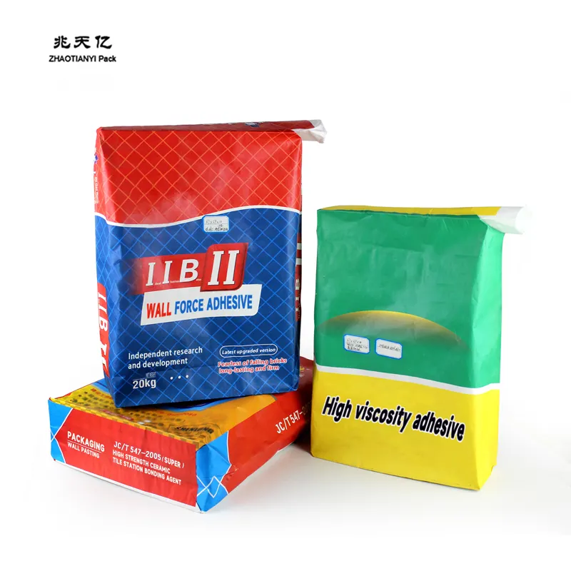 En iyi satış dokuma PP vana 25 KG 40 KG 50 KG çimento çanta dokuma büyük çanta için kimyasal toz çimento gübre
