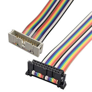 Cable de Expansión IDC Macho a Hembra de 20 Pines con Conector de Hebilla de Mariposa y Cable Plano Arcoíris - Product Image 2