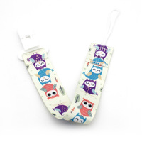 Attache-tétine avec chaîne pour bébé, 1 pièce, Clip pour enfants, Clip avec ruban, corde sécuritaire antichute