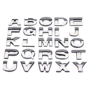 اصنع بنفسك حروف شعار Abs بلاستيكية ثلاثية الأبعاد للسيارة ملصق شعار لتزيين السيارة - Product Image 2