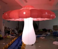 Champignon gonflable géant de Bush de champignon de prix usine avec l'éclairage mené pour le décor d'événements de partie