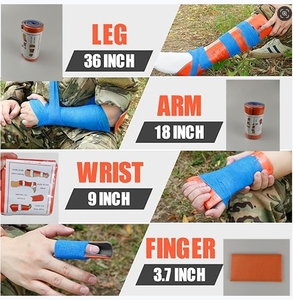 Attelle d'urgence moulable en polymère d'aluminium pour immobilisation des fractures du bas du membre et du pied - Product Image 6