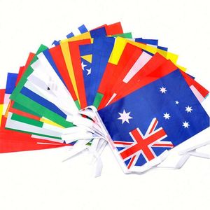 Wholesale Polyester String <b>Flag</b> Pennant <b>Bunting</b> Banner All Countries 100D Polyester 14x21cm 5x8 Inch <b>Bunting</b> <b>Flag</b> - Product Image 3